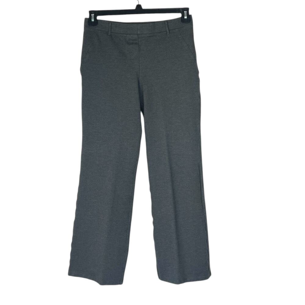 Quince Women's Size MP Ultra-Stretch Ponte Bootcut Pant Slimming Charcoal Gray